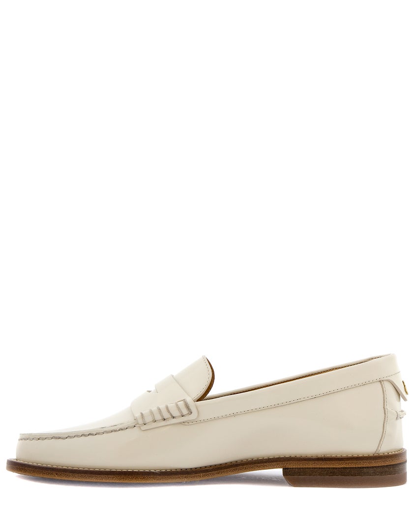 Bally Vit Loafers