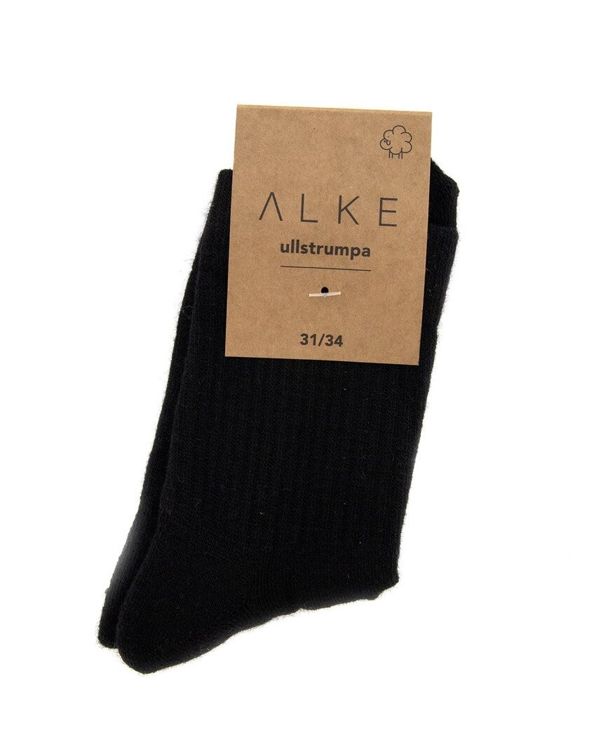 Svart ullstrumpa barn