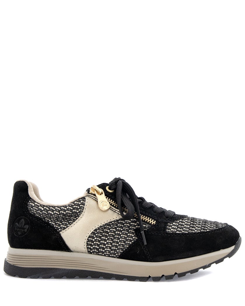 Rieker Svart Promenadsko