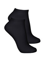 Svart strumpa ankel 3-pack