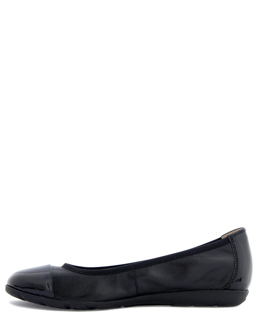 Caprice Svart Ballerinasko