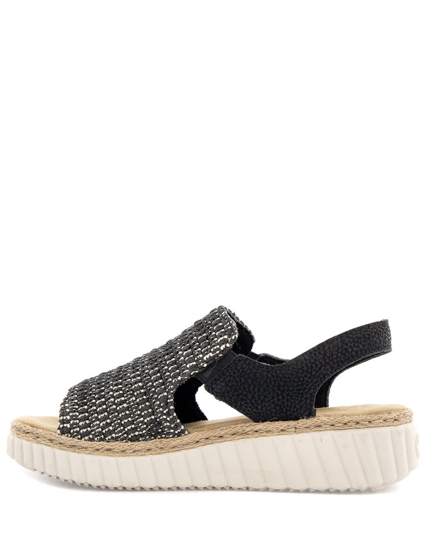 Rieker Svart Sandal