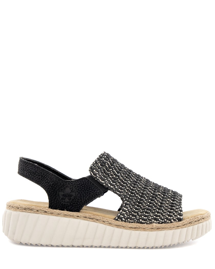 Rieker Svart Sandal