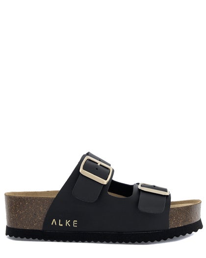 ALKE Svart Sandal