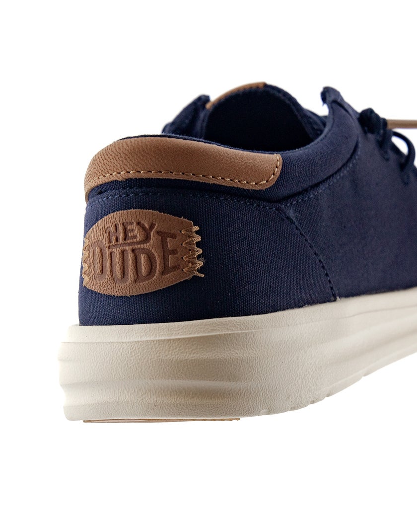 Hey Dude Mörkblå Tygsko