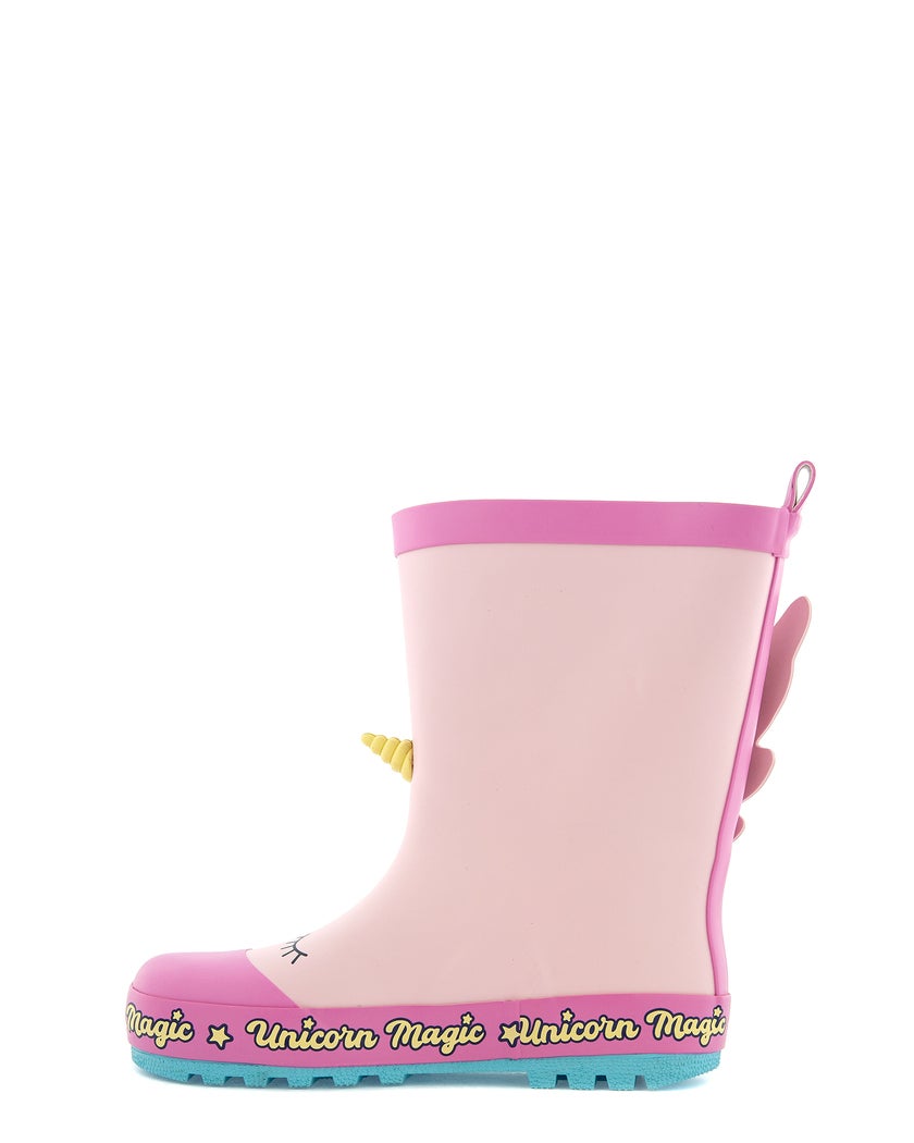 Unicorn Rosa Gummistövel