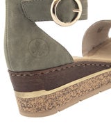 Rieker Grön Sandalett