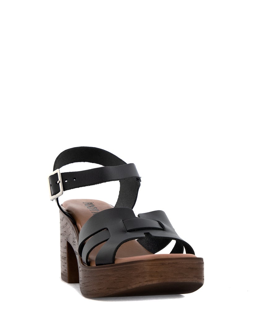 Foot News Svart Sandalett