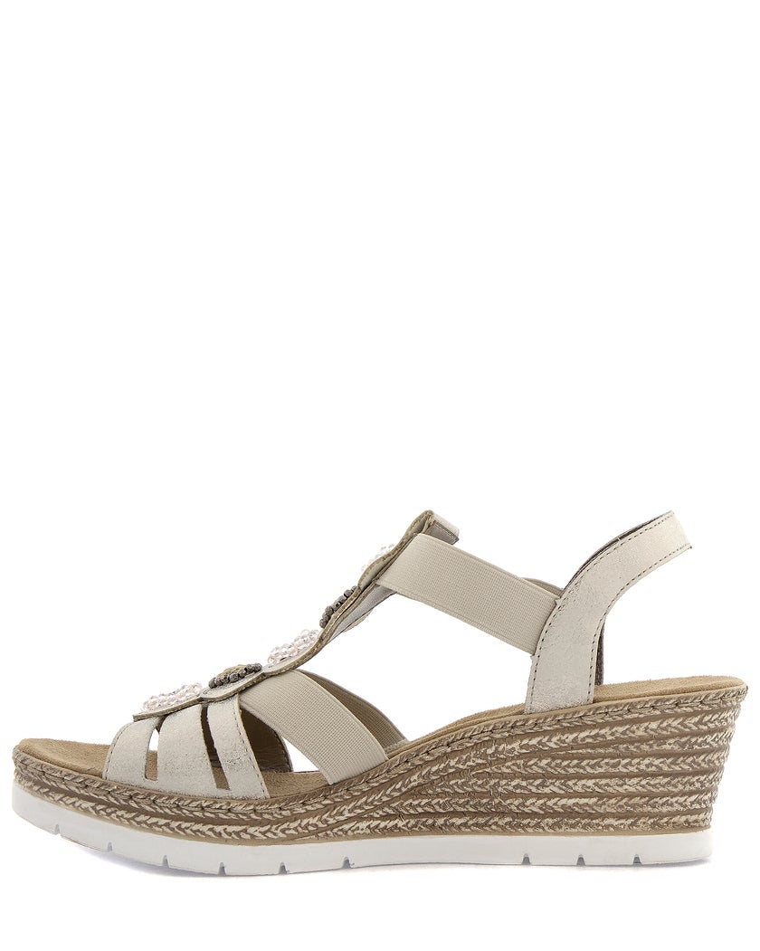 Rieker Beige Sandalett