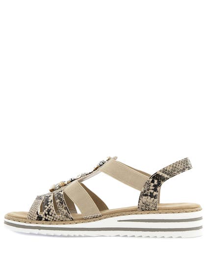 Rieker Beige Sandalett