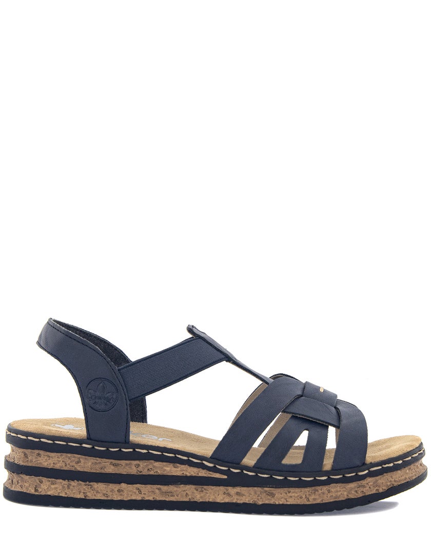 Rieker Blå Sandalett