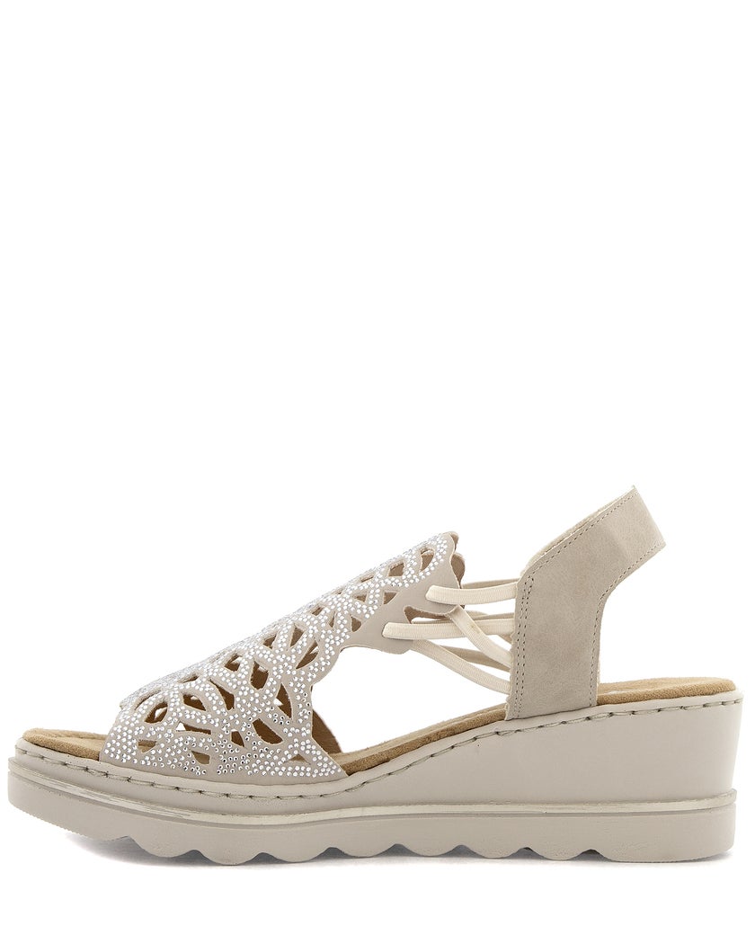 Rieker Beige Sandalett