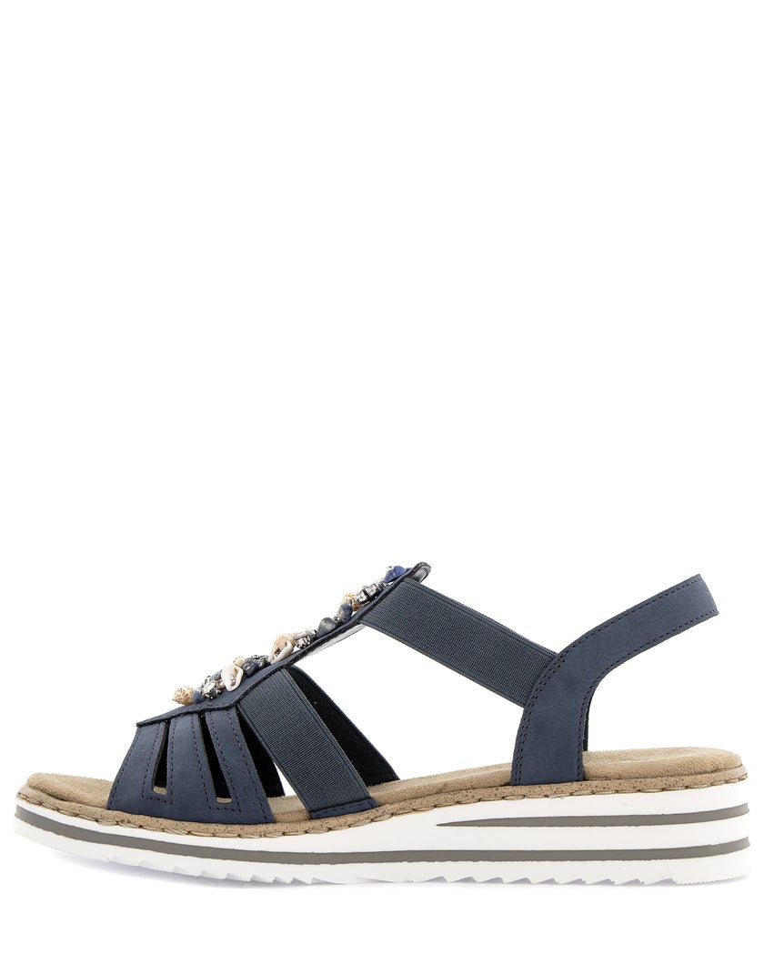 Rieker Blå Sandalett