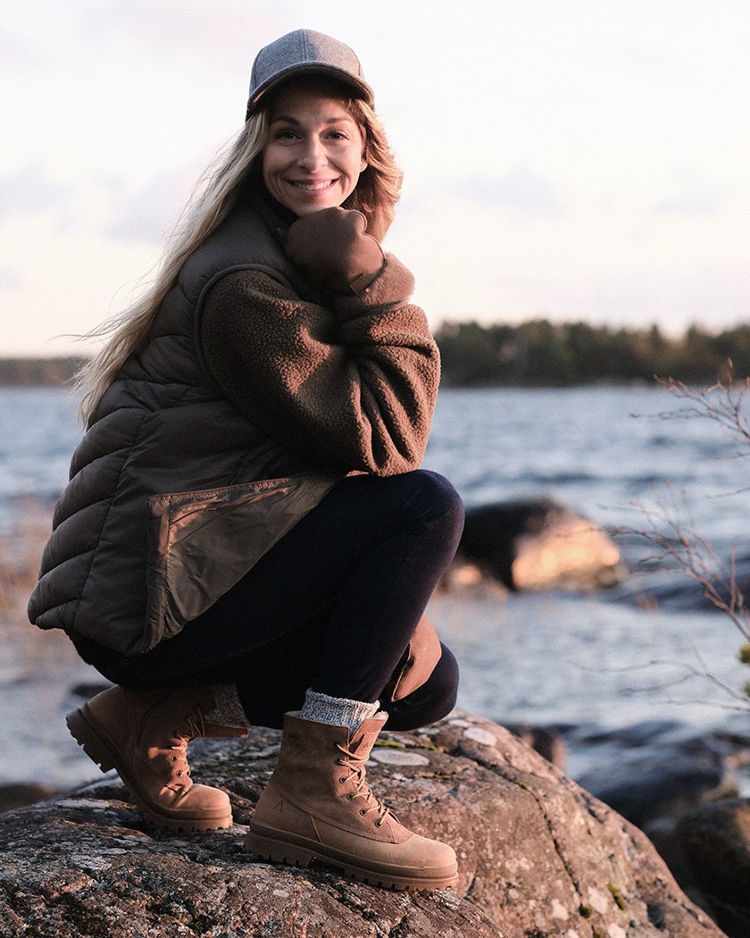 Alke Brun Känga