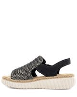 Rieker Svart Sandal