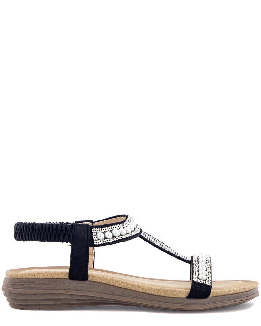 Lunar Svart Sandal