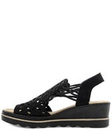 Rieker Svart Sandalett