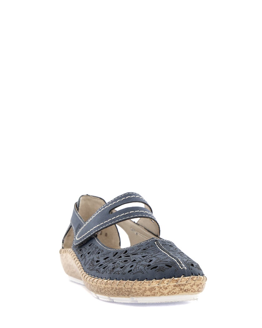 Rieker Blå Ballerina