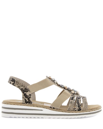 Rieker Beige Sandalett