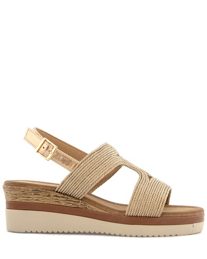 Donna Girl Guld Sandalett